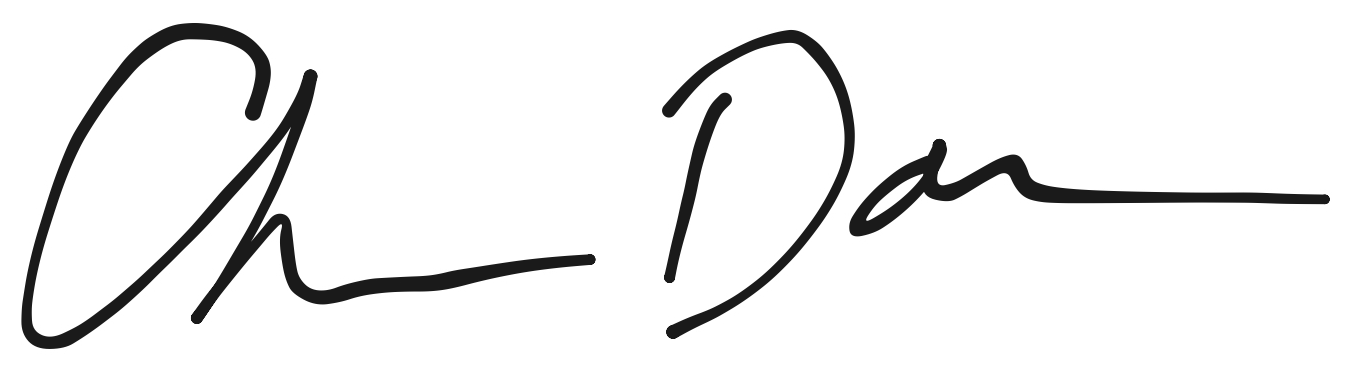 Chris Downer&rsquo;s signature